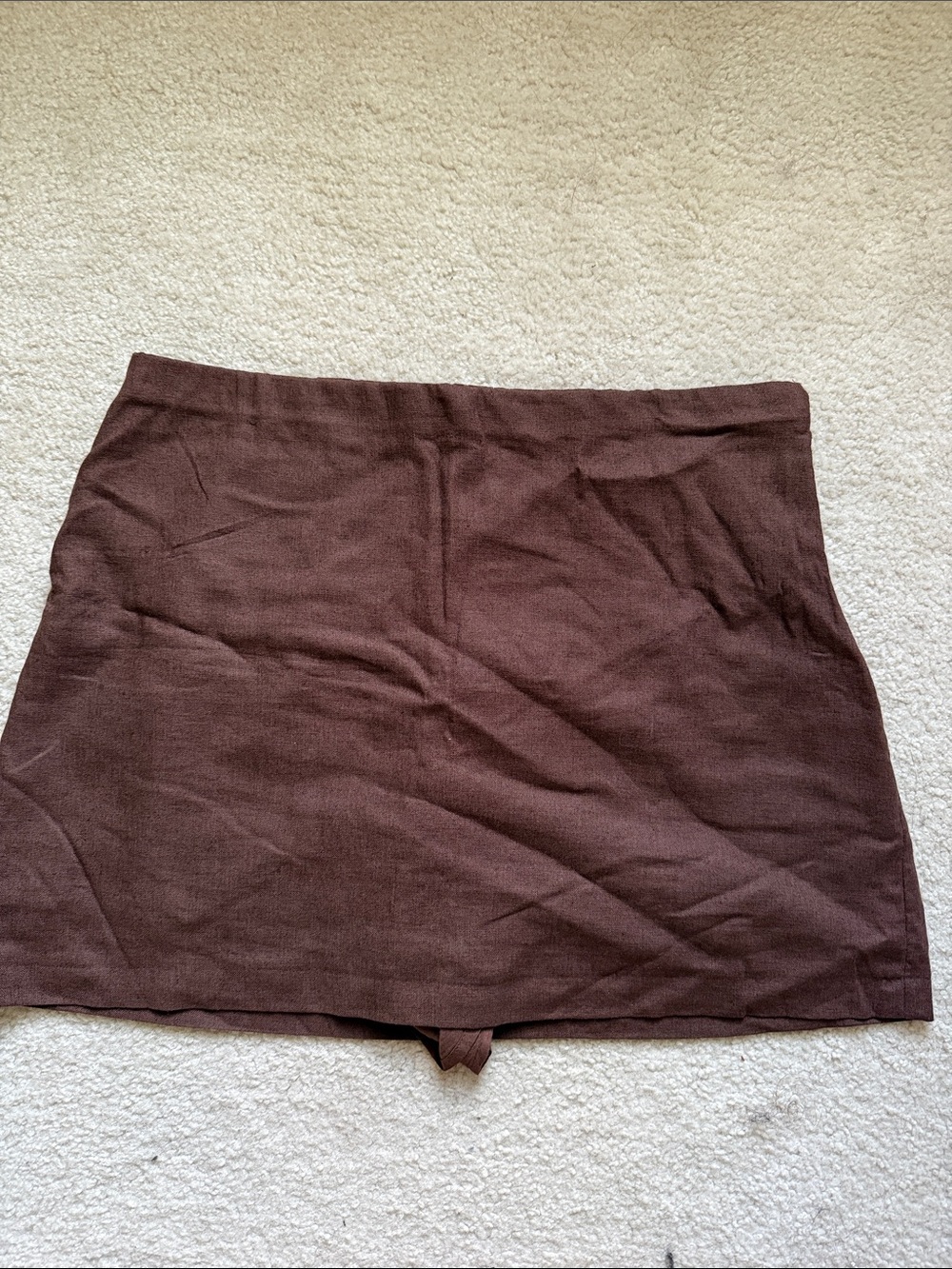 Abercrombie & Fitch Chocolate Brown Knit Skort